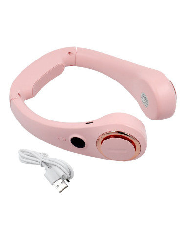 Ventilateur de nuque portable F50 rose