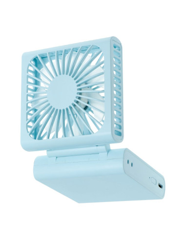 Ventilateur pliant portable F10 bleu