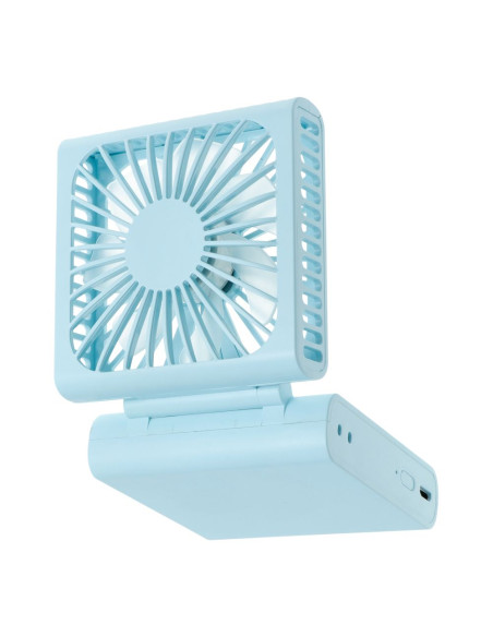 Ventilateur pliant portable F10 bleu