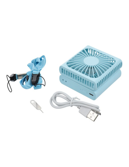 Ventilateur pliant portable F10 bleu