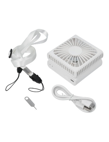 Ventilateur pliant portable F10 blanc