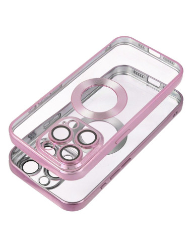 Coque GLAM pour IPHONE 13 rose poudré