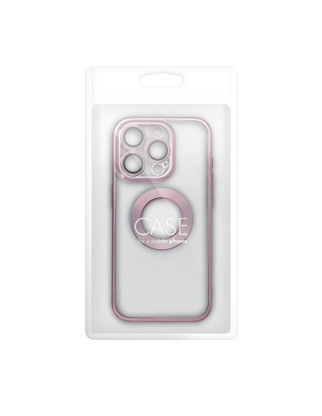 Coque GLAM pour IPHONE 14 rose poudré