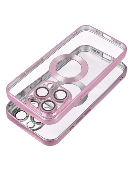 Coque GLAM pour IPHONE 14 Pro rose poudré