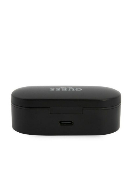 Écouteurs stéréo sans fil / bluetooth TWS GUESS Digital BT5 Classic + station d'accueil / noir (GUTWST31EK)