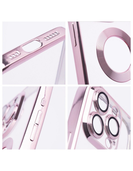 Coque GLAM pour IPHONE 15 Pro Max rose poudré