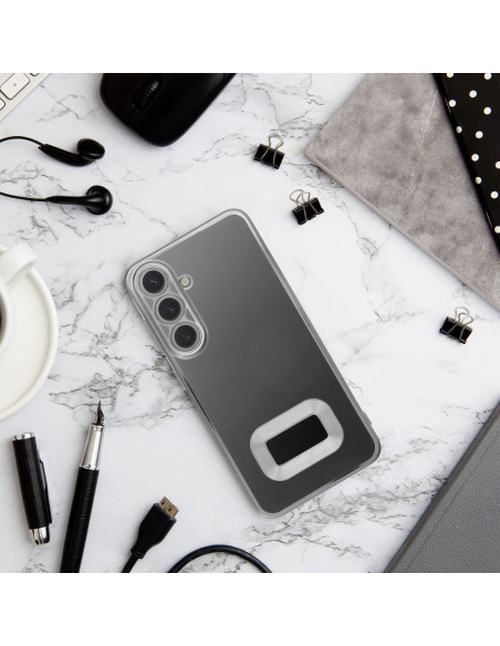 Coque GLAM pour XIAOMI REDMI 13C argenté