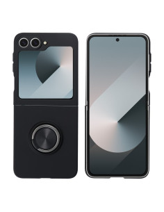SILICONE RING Case for SAMSUNG Z Z Flip 6 black