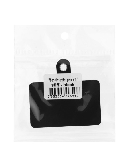Pendentif téléphone insert / rigide - noir