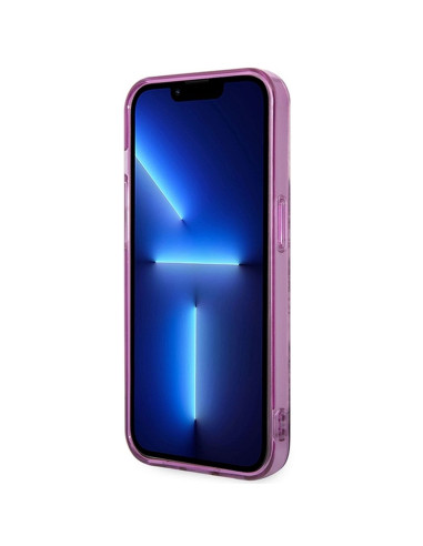 Véritable GUESS Case GUHCP14LHGPLHF pour iPhone 14 PRO (IML Electro Cam TDJ / fuchsia)