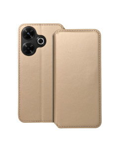 DUAL POCKET Book case for XIAOMI Redmi 13 4G gold