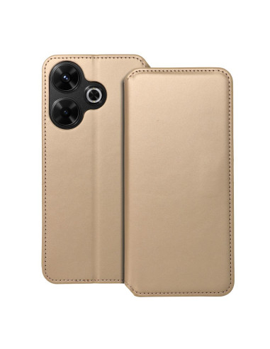 DUAL POCKET Book case for XIAOMI Redmi 13 4G gold