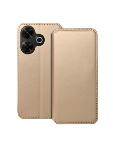 DUAL POCKET Book case for XIAOMI Redmi 13 4G gold