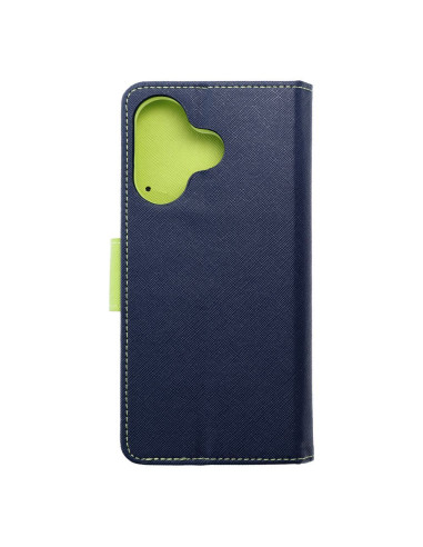 Etui Fancy Book pour XIAOMI Redmi 13 4G bleu marine/ lime