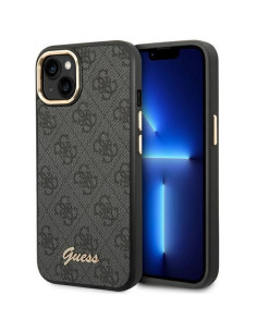 Coque GUESS pour IPHONE 13 / 14 / 15 GUHCP14SHG4SHK (4G Vintage Gold Logo) noir