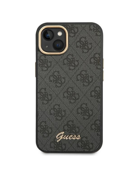 Coque GUESS pour IPHONE 13 / 14 / 15 GUHCP14SHG4SHK (4G Vintage Gold Logo) noir