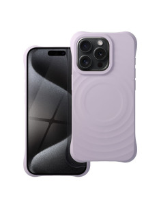 Silicone Zephyr Mag Cover compatible avec MagSafe pour IPHONE 15 PRO lilas