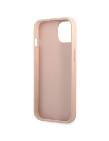 Coque GUESS pour IPHONE 13 / 14 / 15 GUHCP14SPSATLP (SaffianoTriangle Logo) rose