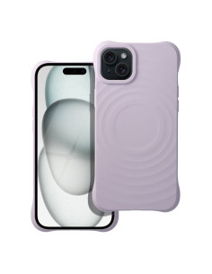 Silicone Zephyr Mag Cover compatible avec MagSafe pour IPHONE 15 PLUS lilas