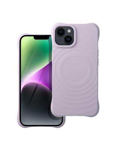 Silicone Zephyr Mag Cover compatible avec MagSafe pour IPHONE 14 lilas