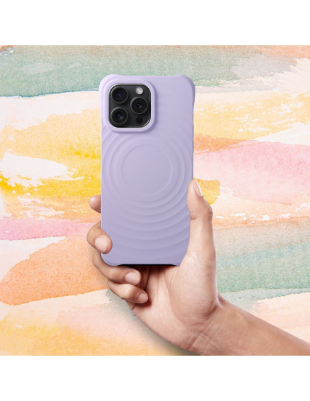 Silicone Zephyr Mag Cover compatible avec MagSafe pour IPHONE 14 PRO lilas