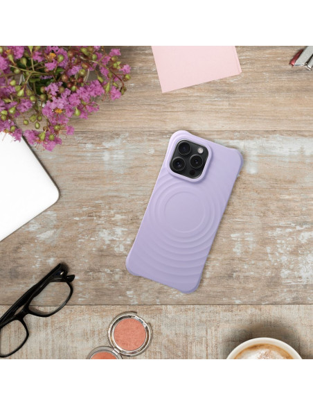 Silicone Zephyr Mag Cover compatible avec MagSafe pour IPHONE 14 PRO lilas