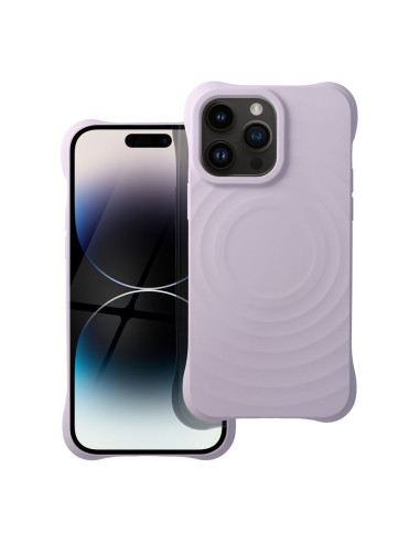 Silicone Zephyr Mag Cover compatible avec MagSafe pour IPHONE 14 PRO MAX lilas