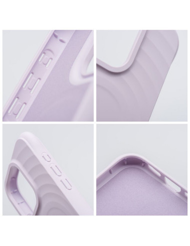 Silicone Zephyr Mag Cover compatible avec MagSafe pour IPHONE 14 PRO MAX lilas