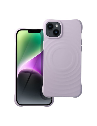 Silicone Zephyr Mag Cover compatible avec MagSafe pour IPHONE 14 PLUS lilas