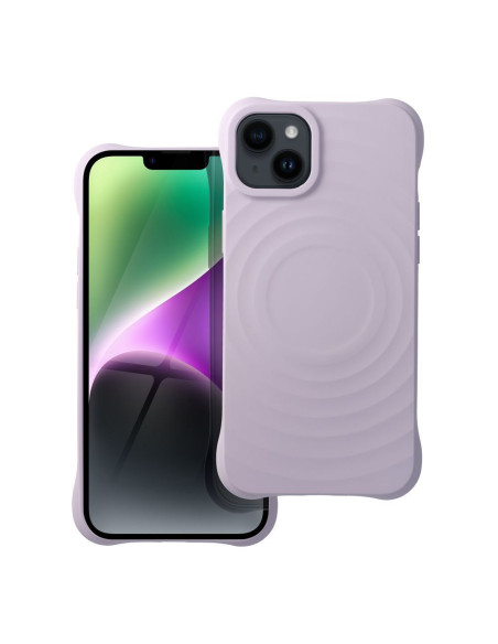 Silicone Zephyr Mag Cover compatible avec MagSafe pour IPHONE 14 PLUS lilas