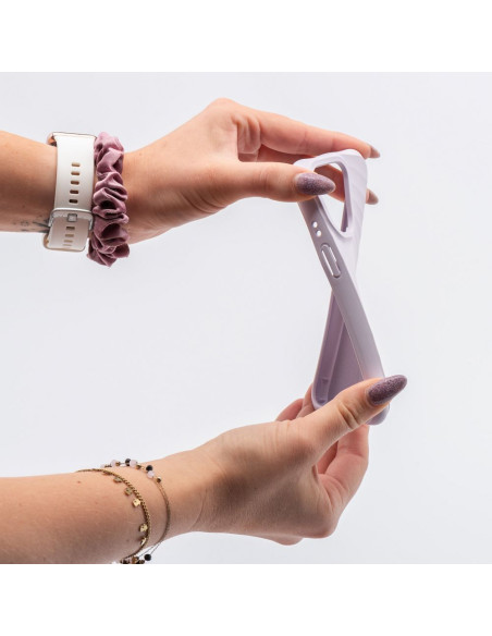 Silicone Zephyr Mag Cover compatible avec MagSafe pour IPHONE 14 PLUS lilas