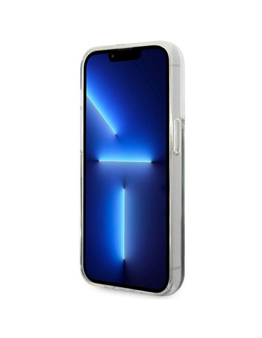 Coque GUESS pour IPHONE 14 Pro GUHCP14LLFLSB (Flower Liquid Glitter) bleu