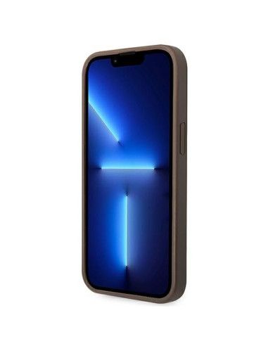 Coque GUESS pour IPHONE 13 / 14 / 15 GUHCP14S4GMGBR (4G Big Metal Logo) marron
