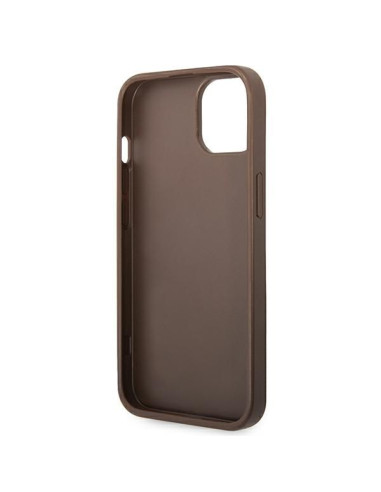 Coque GUESS pour IPHONE 13 / 14 / 15 GUHCP14S4GMGBR (4G Big Metal Logo) marron