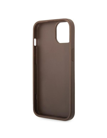 Coque GUESS pour IPHONE 13 / 14 / 15 GUHCP14S4GMGBR (4G Big Metal Logo) marron