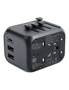 Chargeur/adaptateur de voyage OL-309-PQ20 WHOLE WORLD noir 2
