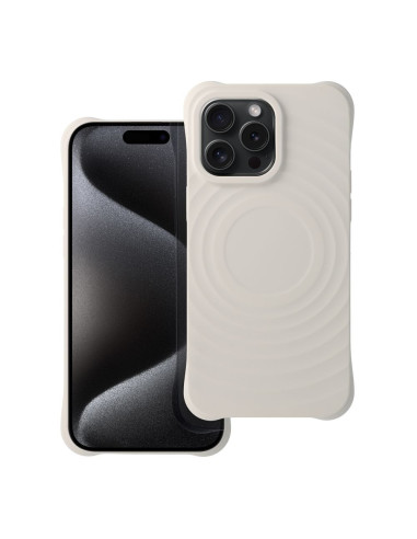 Silicone Zephyr Mag Cover compatible avec MagSafe pour IPHONE 15 PLUS blanc