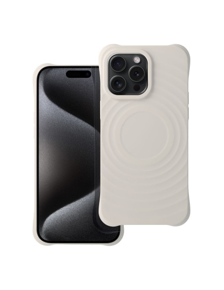 Silicone Zephyr Mag Cover compatible avec MagSafe pour IPHONE 14 PRO MAX blanc