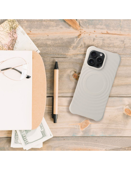 Silicone Zephyr Mag Cover compatible avec MagSafe pour IPHONE 14 PRO MAX blanc