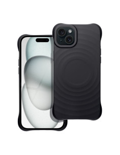 Silicone Zephyr Mag Cover compatible avec MagSafe pour IPHONE 15 PLUS noir