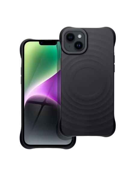 Silicone Zephyr Mag Cover compatible avec MagSafe pour IPHONE 14 PLUS noir