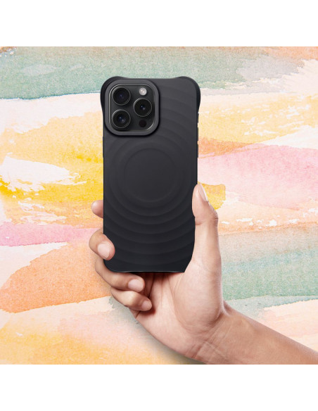 Silicone Zephyr Mag Cover compatible avec MagSafe pour IPHONE 14 PLUS noir