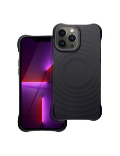 Silicone Zephyr Mag Cover compatible avec MagSafe pour IPHONE 13 PRO MAX noir