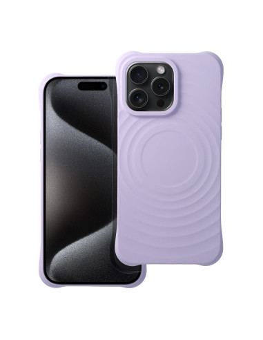 Silicone Zephyr Mag Cover compatible avec MagSafe pour IPHONE 15 lilas