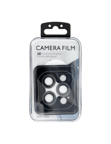 Cache appareil photo PROTECTOR 9H + applicateur pour IPHONE 12 PRO MAX noir
