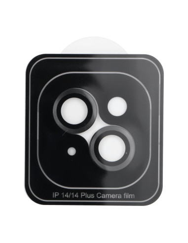 Cache appareil photo PROTECTOR 9H + applicateur pour IPHONE 14 / 14 PLUS noir