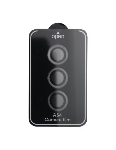 Cache appareil photo PROTECTOR 9H + applicateur pour SAMSUNG A54 noir