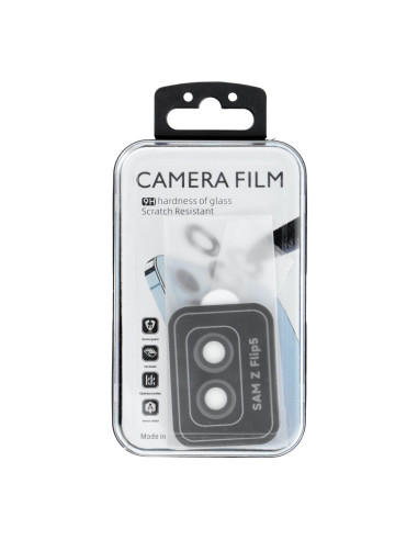 Cache appareil photo PROTECTOR 9H + applicateur pour SAMSUNG FLIP 5 noir