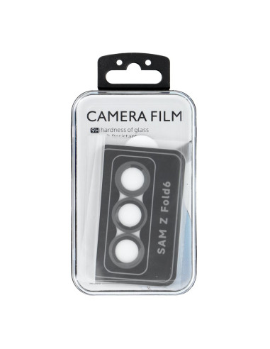 Housse pour appareil photo PROTECTOR 9H + applicateur pour SAMSUNG FOLD 6 noir