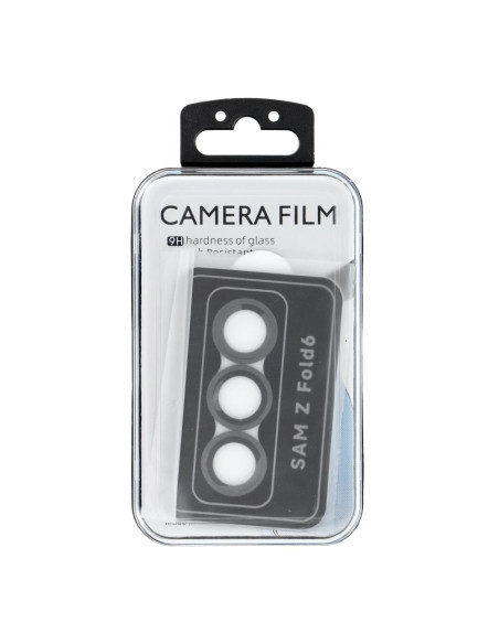 Housse pour appareil photo PROTECTOR 9H + applicateur pour SAMSUNG FOLD 6 noir